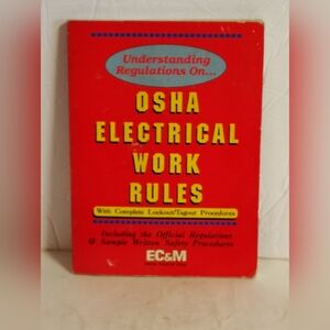 OSHA Electrical Work Rules Book Paperback Vintage 1991